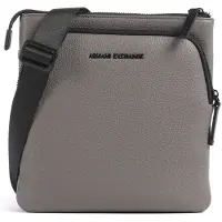 Armani Exchange per uomo. XM002033AF19929U6107 Bandoliera in pelle sintetica con logo grigio (OSFA), Casual, Poliestere