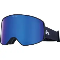 Quiksilver - Maschera da sci/snowboard - Storm Goggles Black / Black Clux ML Blue S3 - Nero