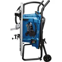 Scheppach Sega da banco HS115 incl. telaio di base | protezione della lama | carrello scorrevole | calibro di taglio trasversale | guida di taglio 83mm | altezza di taglio 255mm | 2000W