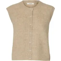 Selected Gilet A Maglia Donne Grigio XXL