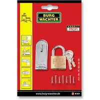 BURG-WÄCHTER Cestino blindato L.118 mm L.32 mm Occhiello-Ø 8 mm VA SB - PMG 80 NI SB