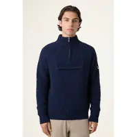 FILA Giovanni Relaxed Half-zip Knit Sailing Sweater Black Iris Taglia: S | Maglioni a maglia Outlet | Uomo | Nero