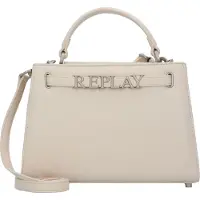 Replay Borsa a mano bianco lana