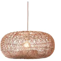 Good&Mojo - Lampada a sospensione Arizona - Naturale - Ø50cm Lampada a sospensione - Lampada da tavolo - Lampada da soggiorno - Lampada da camera da letto - Soggiorno