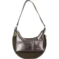 Desigual , Borsa media bicolore rimovibile, Poliuretano, Verde, U