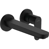 Hansgrohe Rebris S Mitigeur monocommandé pour lavabo encastré pour montage mural avec bec 20 cm, saillie 200 mm, 72528670, 72528670
