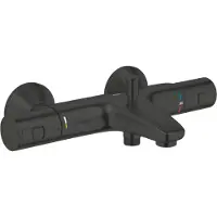 GROHE Thermostatic bath/shower mixer 1/2 - Precision Start - Matt black - Water saving