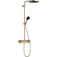 Hansgrohe Pulsify S Système de douche 260 1 jet, économie deau (EcoSmart) avec ShowerTablet Select 400, 24221140, 24221140
