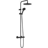 Hansgrohe Vernis Blend système de douche, 240 1jet, avec thermostat, noir mat, 26426670, 26426670