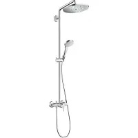 Hansgrohe Croma Select S Showerpipe 280 1 jet avec mitigeur monocommande, chromé, 26791000, 26791000