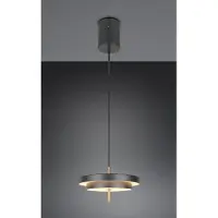 TRIO Lighting Lampada LED a sospensione Keaton, nero/oro, Ø 40 cm, CCT