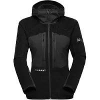 Mammut Women's Eiger Nordwand Pro Midlayer Air Hooded Giacca in pile Donna (M, nero)