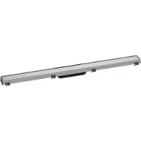Hansgrohe HG Canalina doccia RainDrain Match m regolabile in altezza Ra 90cm ES spazzolato