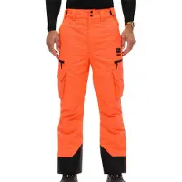 Superdry per uomo. MS110195A Pantaloni da sci Ultimate Freestyle, arancioni (S), Sportivo, Arancione, Poliestere, Neve, All'aperto
