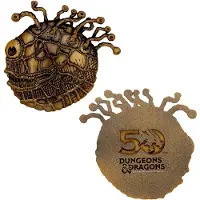 Fanatic Decorazione Dungeons &amp; Dragons Medallion Set 50th Anniversary Beholder Twin Edition