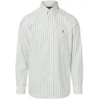 Ralph Lauren per uomo. 710928918006 Camicia oxford a righe Custom Fit bianco (XL), Casual, Cotone, Classico, Manica lunga