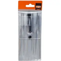 Bahco Set Di Lime Ad Ago Taglio Liscio Senza Manico 140 Mm 6 Unità