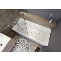 Riho Lusso Plus Baignoires rectangulaires, avec système d'air, 170x80x48cm, 215 Betteres, encastrable, 1 place, blanc, B006003005, B006003005