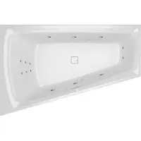 Riho Still Smart baignoires d'angle, avec système flow, à encastrer, 170x110x50cm, 240 Betteres, 2 places, blanc brillant, B101007005, B101007005