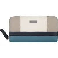 Tom Tailor Portamonete 'Juna' beige scuro / blu denim / nero / bianco