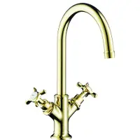 Hansgrohe AXOR Montreux Mélangeur lavabo 2 poignées 210, garniture de vidage à tirette, 16502820, 16502820