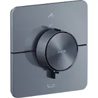 Hansgrohe ShowerSelect ID thermostat, encastré, softsquare, 2 consommateurs, combinaison de sécurité intégrée, 36755340, 36755340
