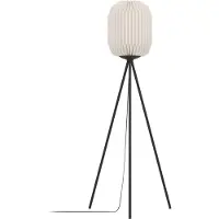 Eglo BELGRAVE Lampada da terra Lampada da terra - H141,5 x Ø30 cm - nero - 1X60W escl. - IP20