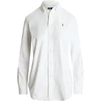Ralph Lauren per donna. 211941520002 La iconica camicia oxford Stretch Slim bianco (40), Casual, Cotone, Manica lunga