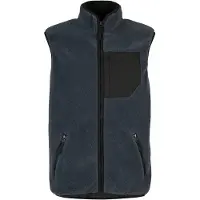 Stoic MerinoHighPile357 VallsboSt. Vest Gilet in pile Uomo (M, blu)