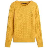 Tommy Hilfiger Classic Cotton Cable Morning Side Yellow Heather Taglia: M | Maglioni a maglia Outlet | Uomo | Giallo