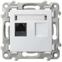 Ospel Presa singola per computer, cat. 5e MMC SZAFIR Bianco