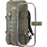 Savotta Jääkäri M Green, zaino, 30 litri con con cornice in alluminio e Happy Patch