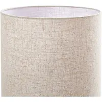LINDBY Piantana Elfie, altezza 124 cm, beige, lino, 2x E27