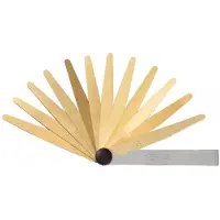 Ks Tools Spessimetro in ottone, 20 lame, 05-1mm, antimagnetico, 300.0613