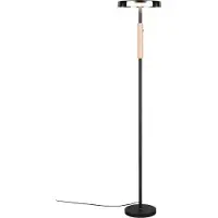 TRIO Lighting Lampada LED da pavimento Celeste cromo/legno 160 cm vetro/metallo Touchdim