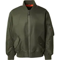 Levi's per uomo. 005AL-0001 Giacca Bomber MA1 verde (M), Casual, Poliamide