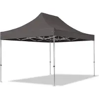 TOOLPORT 3x4,5m gazebo pieghevole PES, PROFESSIONAL alluminio, grigio scuro