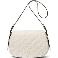 Michael Kors Medium Flap Messenger Bag Vanilla/acorn Taglia: OS | Borse a tracolla Outlet | Donna | Bianco
