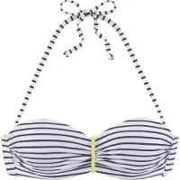 Venice beach Top per bikini giallo scuro / nero / bianco
