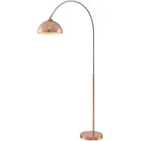 LINDBY lampada ad arco Lennart, rame, regolabile in altezza, E27