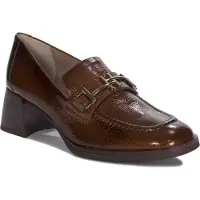Hispanitas per donna. HI243590 Scarpe con tacco in pelle marrone con cinturino (39), 3 a 5cm, Nessuno, Casual