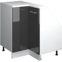 Vicco Mobile cucina angolare per sottotetto R-Line Antracite lucido 75.6 cm con 1 porta, Model 59114