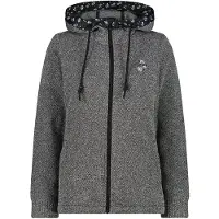 CMP Women's Jacket Fix Hood Jacquard Knitted 35H1656 Giacca in pile Donna (34, grigio)