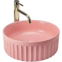 REA Lavabo Da Appoggio Duo Sweet Pink Matt
