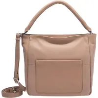 Gerry weber Ascona Borsa a spalla Vera Pelle 29 cm beige