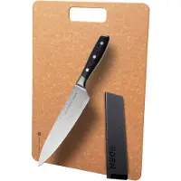 Eden Classic Damast coltello da chef con tagliere e coprilama