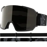 Salomon - Maschera da sci/snowboard - S/View 3 Black Tie Dye/Black in Pelle - Nero