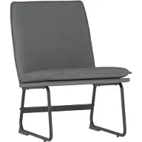 vidaXL Sedia lounge grigio scuro 52x75x76 cm tessuto