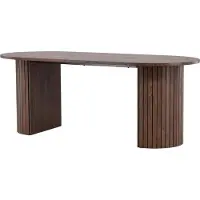 Furnlux Classic FURNLUX Tavolo da pranzo Haron Noce 90cm / Hauptfarbe: Braun / Dimensioni: 90 x 200 x 75 cm