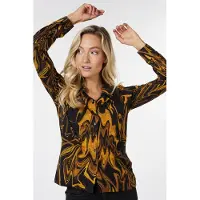 Esqualo Blouse Basic Swirl Print Print Taglia: S | Maglie a manica lunga Outlet | Donna